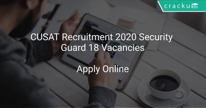 CUSAT Recruitment 2020