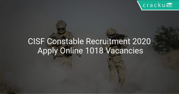 CISF Constable Recruitment 2020