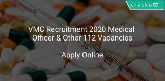 VMC Recruitment 2020 Medical Officer & Other 112 Vacancies