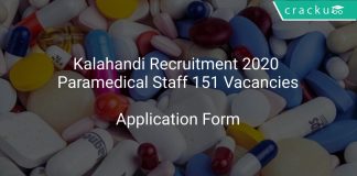 Kalahandi Recruitment 2020 Paramedical Staff 151 Vacancies