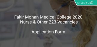 Fakir Mohan Medical College 2020 Nurse & Other 223 Vacancies