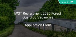 IWST Recruitment 2020 Forest Guard 03 Vacancies