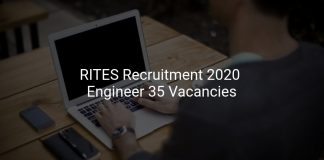 RITES Recruitment 2020