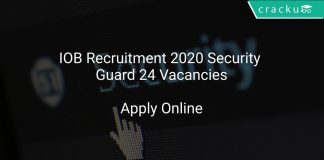 IOB Recruitment 2020