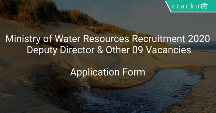 Ministry of Water Resources Recruitment 2020 Deputy Director & Other 09 Vacancies