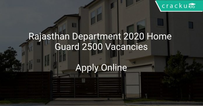 Rajasthan Police Department Recruitment 2020