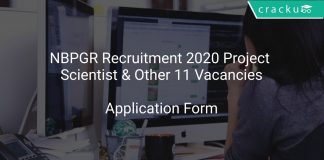 NBPGR Recruitment 2020 Project Scientist & Other 11 Vacancies