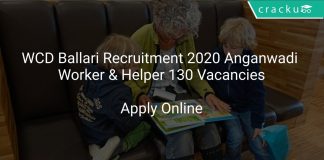 WCD Ballari Recruitment 2020 Anganwadi Worker & Helper 130 Vacancies