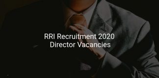 RRI Recruitment 2020