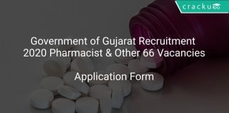 Government of Gujarat Recruitment 2020 Pharmacist & Other 66 Vacancies