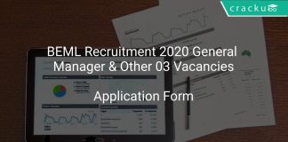 BEML Recruitment 2020 General Manager & Other 03 Vacancies