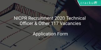 NICPR Recruitment 2020 Technical Officer & Other 117 Vacancies