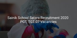 Sainik School Satara Recruitment 2020