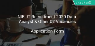 NIELIT Recruitment 2020 Data Analyst & Other 07 Vacancies