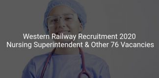 Western Railway Recruitment 2020