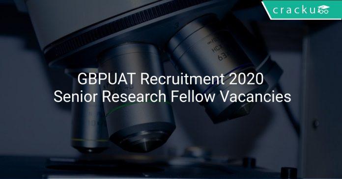 GBPUAT Recruitment 2020