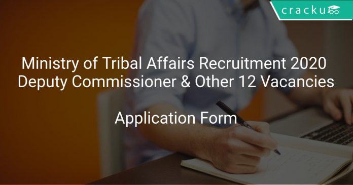 Ministry of Tribal Affairs Recruitment 2020 Deputy Commissioner & Other 12 Vacancies