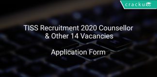 TISS Recruitment 2020 Counsellor & Other 14 Vacancies