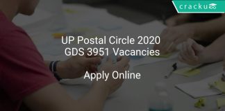 UP Postal Circle 2020 GDS 3951 Vacancies