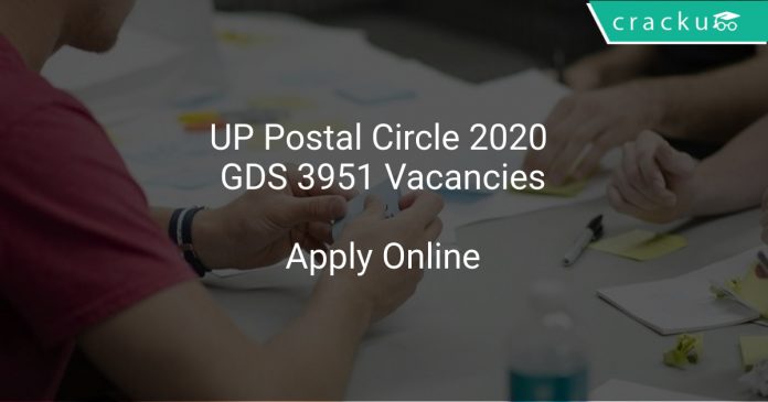 UP Postal Circle 2020 GDS 3951 Vacancies