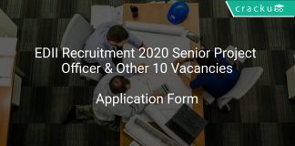 EDII Recruitment 2020 Senior Project Officer & Other 10 Vacancies