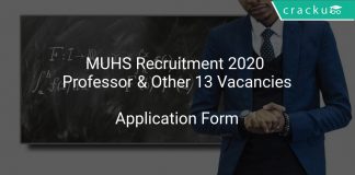 MUHS Recruitment 2020 Professor & Other 13 Vacancies
