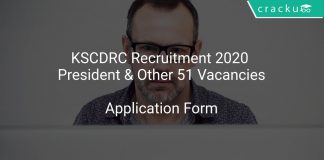 KSCDRC Recruitment 2020 President & Other 51 Vacancies