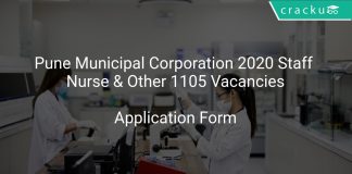 Pune Municipal Corporation 2020 Staff Nurse & Other 1105 Vacancies