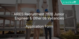 ARIES Recruitment 2020 Junior Engineer & Other 08 Vacancies