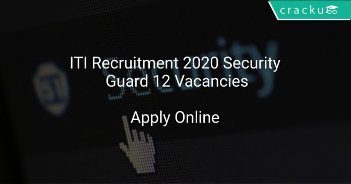 ITI Recruitment 2020 Security Guard 12 Vacancies