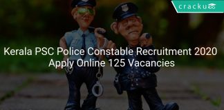 Kerala PSC Police Constable Recruitment 2020
