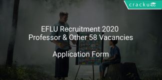 EFLU Recruitment 2020 Professor & Other 58 Vacancies