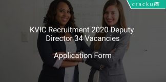 KVIC Recruitment 2020 Deputy Director 34 Vacancies