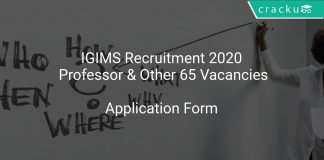 IGIMS Recruitment 2020 Professor & Other 65 Vacancies