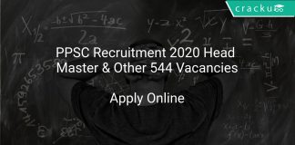 PPSC Recruitment 2020 Head Master & Other 544 Vacancies