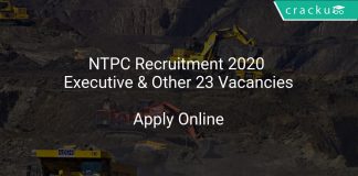 NTPC Recruitment 2020 Executive & Other 23 Vacancies