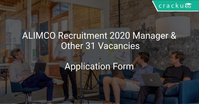 ALIMCO Recruitment 2020 Manager & Other 31 Vacancies