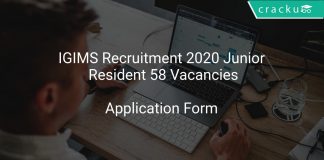 IGIMS Recruitment 2020 Junior Resident 58 Vacancies