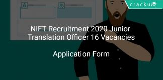NIFT Recruitment 2020 Junior Translation Officer 16 Vacancies