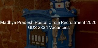 Madhya Pradesh Postal Circle Recruitment 2020