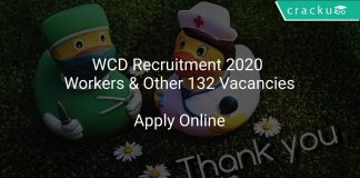 WCD Recruitment 2020 Workers & Other 132 Vacancies