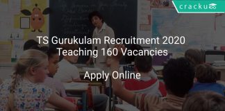 TS Gurukulam Recruitment 2020 Teaching 160 Vacancies