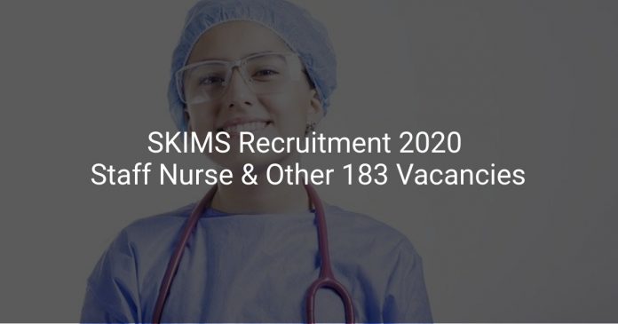 SKIMS Recruitment 2020