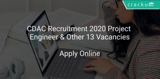 CDAC Recruitment 2020 Project Engineer & Other 13 Vacancies