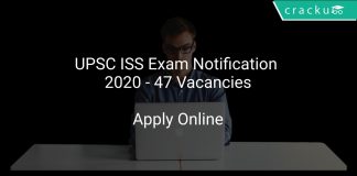 UPSC ISS Exam Notification 2020 - 47 Vacancies