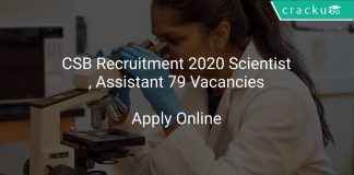 CSB Recruitment 2020 Scientist, Assistant 79 Vacancies