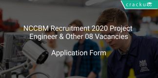 NCCBM Recruitment 2020 Project Engineer & Other 08 Vacancies