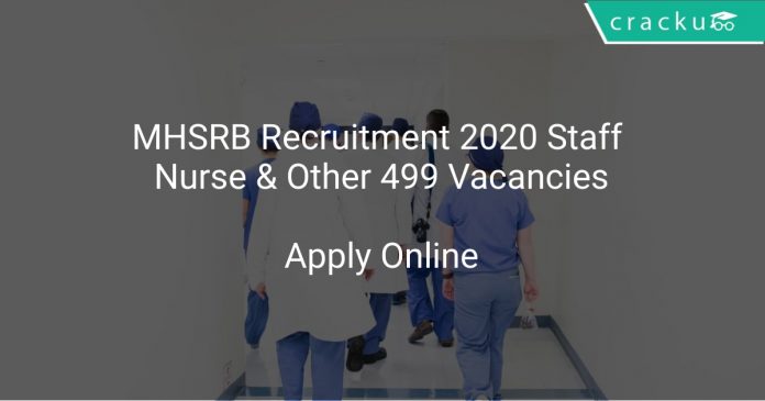 MHSRB Recruitment 2020 Staff Nurse & Other 499 Vacancies