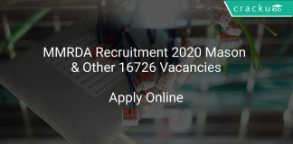 MMRDA Recruitment 2020 Mason & Other 16726 Vacancies