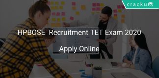 HPBOSE Recruitment TET Exam 2020